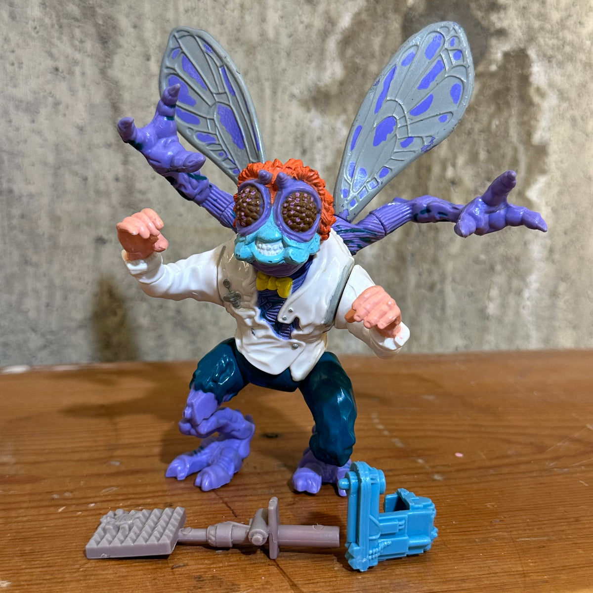 Baxter Stockman Complete 1989 TMNT Vintage Ninja Turtles Action Figure Toy