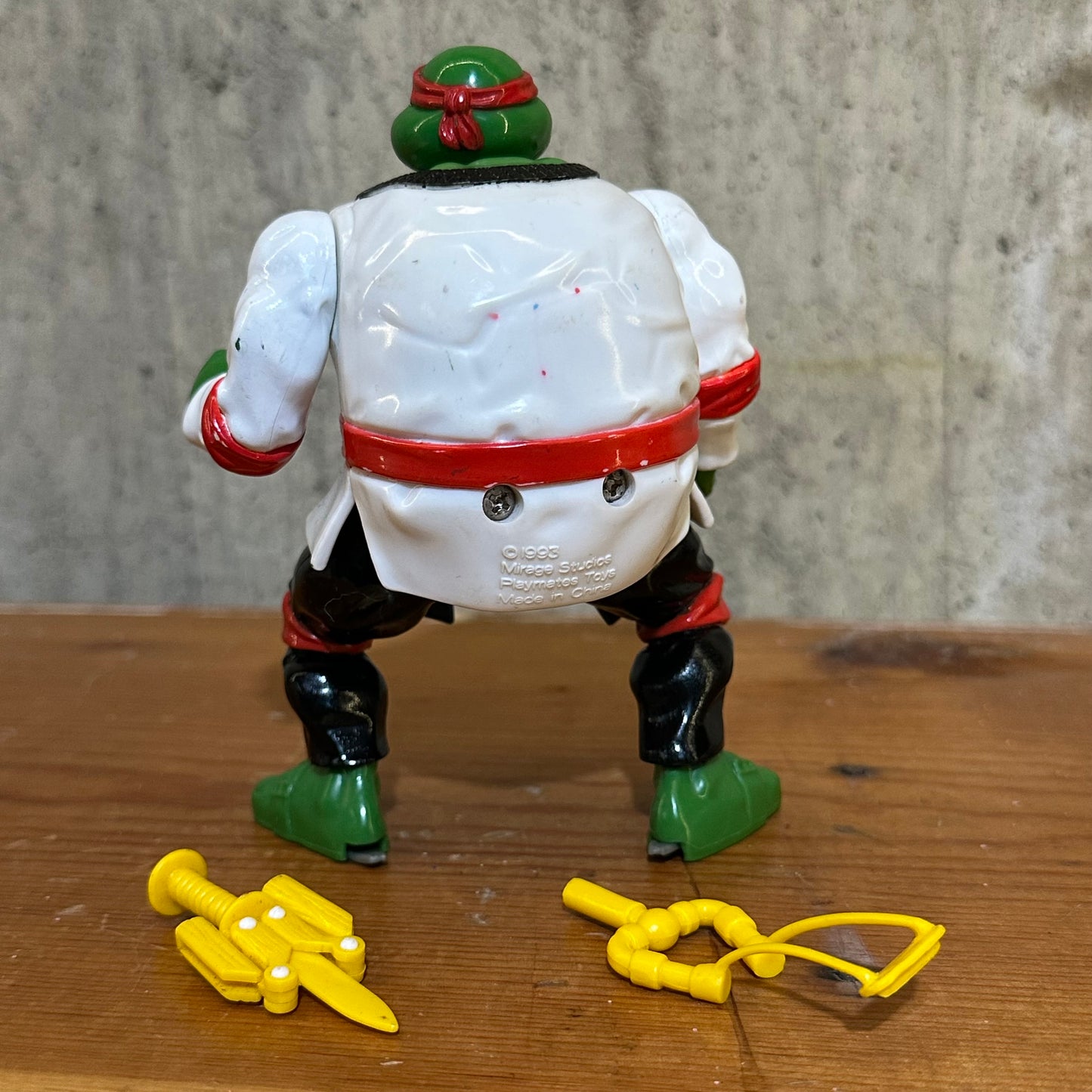 Night Ninja Raphael TMNT Auto Mutations incomplete vintage action figure Toy 1993