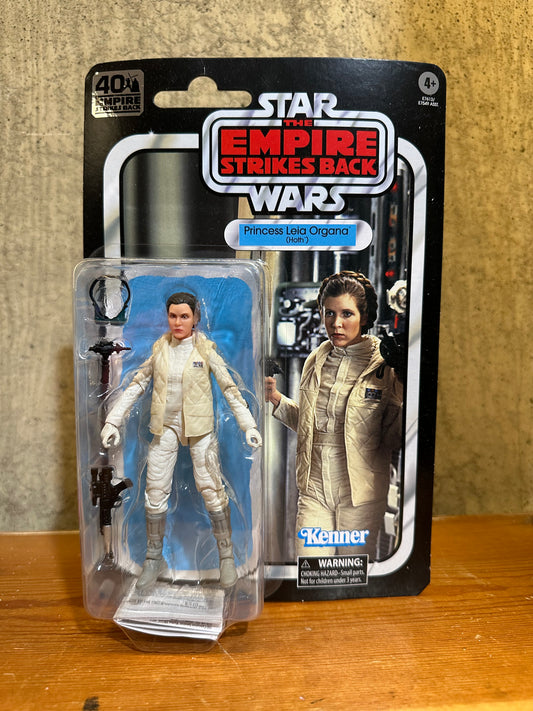 Princess Leia Hoth Gear Star Wars 40th anniversary 6” Black Series Figure