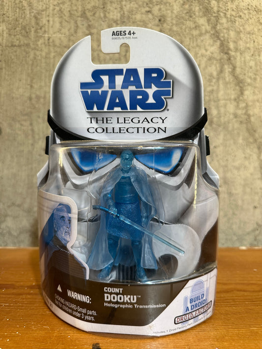 Count Dooku Star Wars Legacy Collection Count Dooku Holographic Transmission Sealed Action Figure