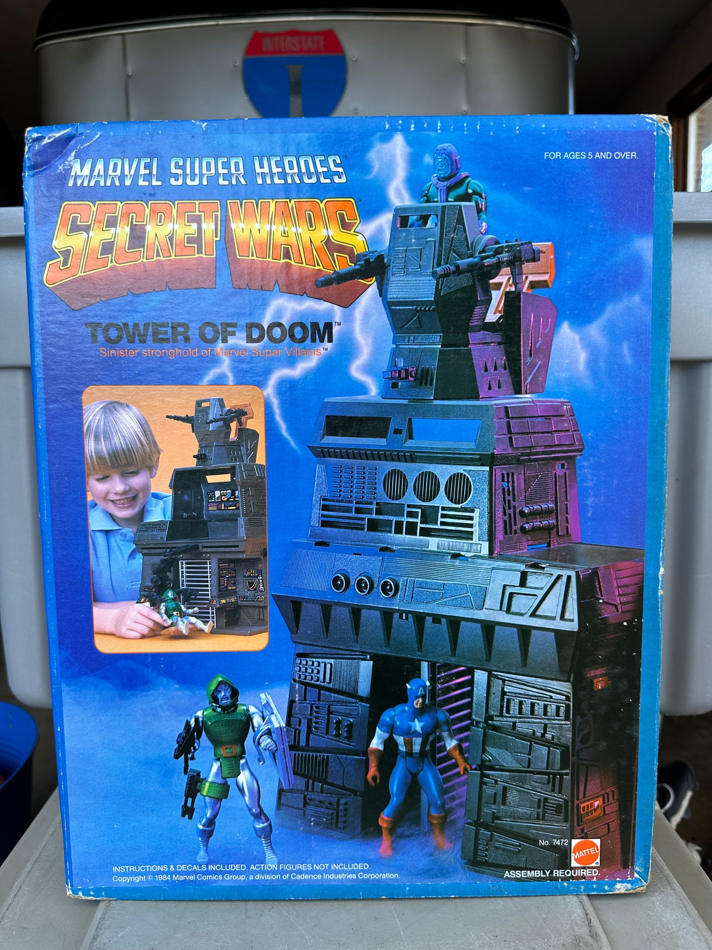 1984 Marvel Secret Wars Tower of Doom Factory Sealed Vintage Action Figure Playset Dr Doom Spiderman