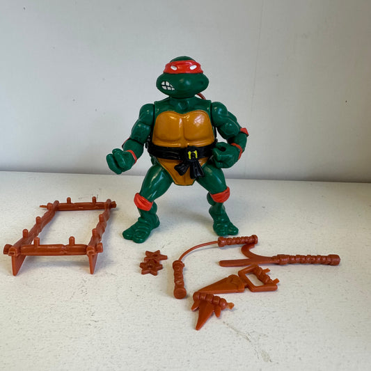 1988 TMNT Plastic Head Michaelangelo Complete Vintage Ninja Turtles Action Figure Toy