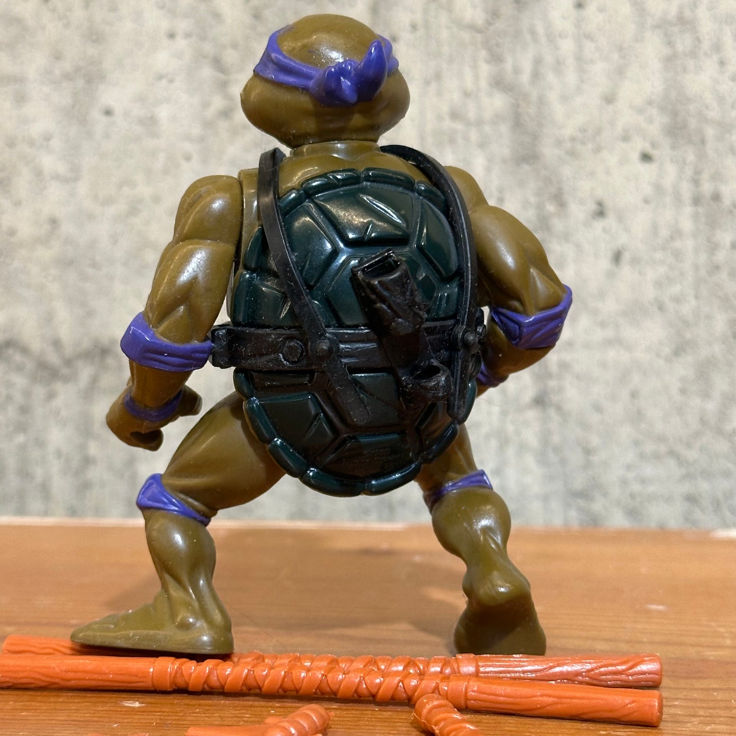 Donatello 1988 Complete Plastic Head TMNT Vintage Ninja Turtles Action Figure Toy