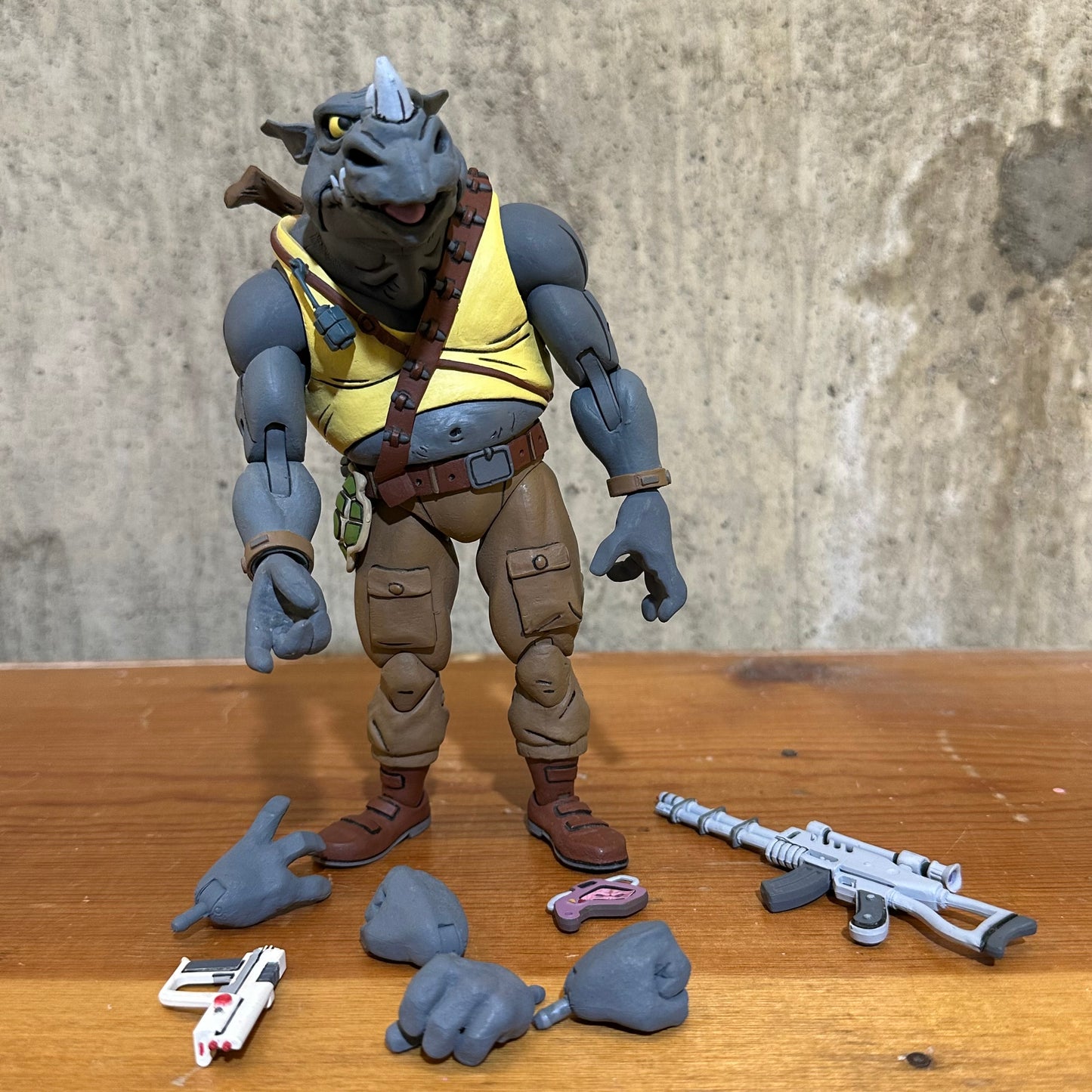 TMNT NECA cartoon Rocksteady