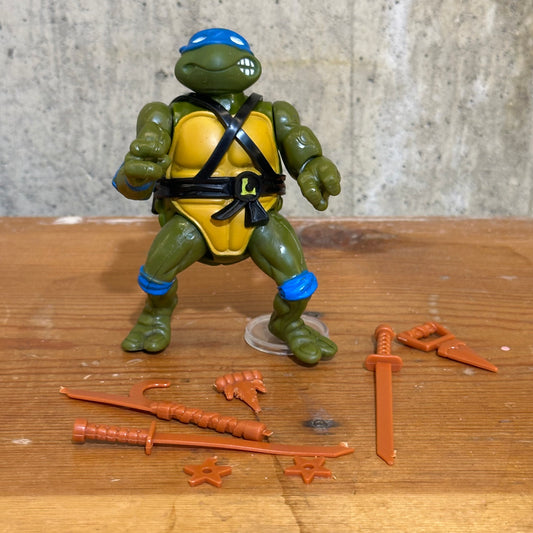 Leonardo 1988 TMNT Softhead Complete Vintage Ninja Turtles Action Figure Toy