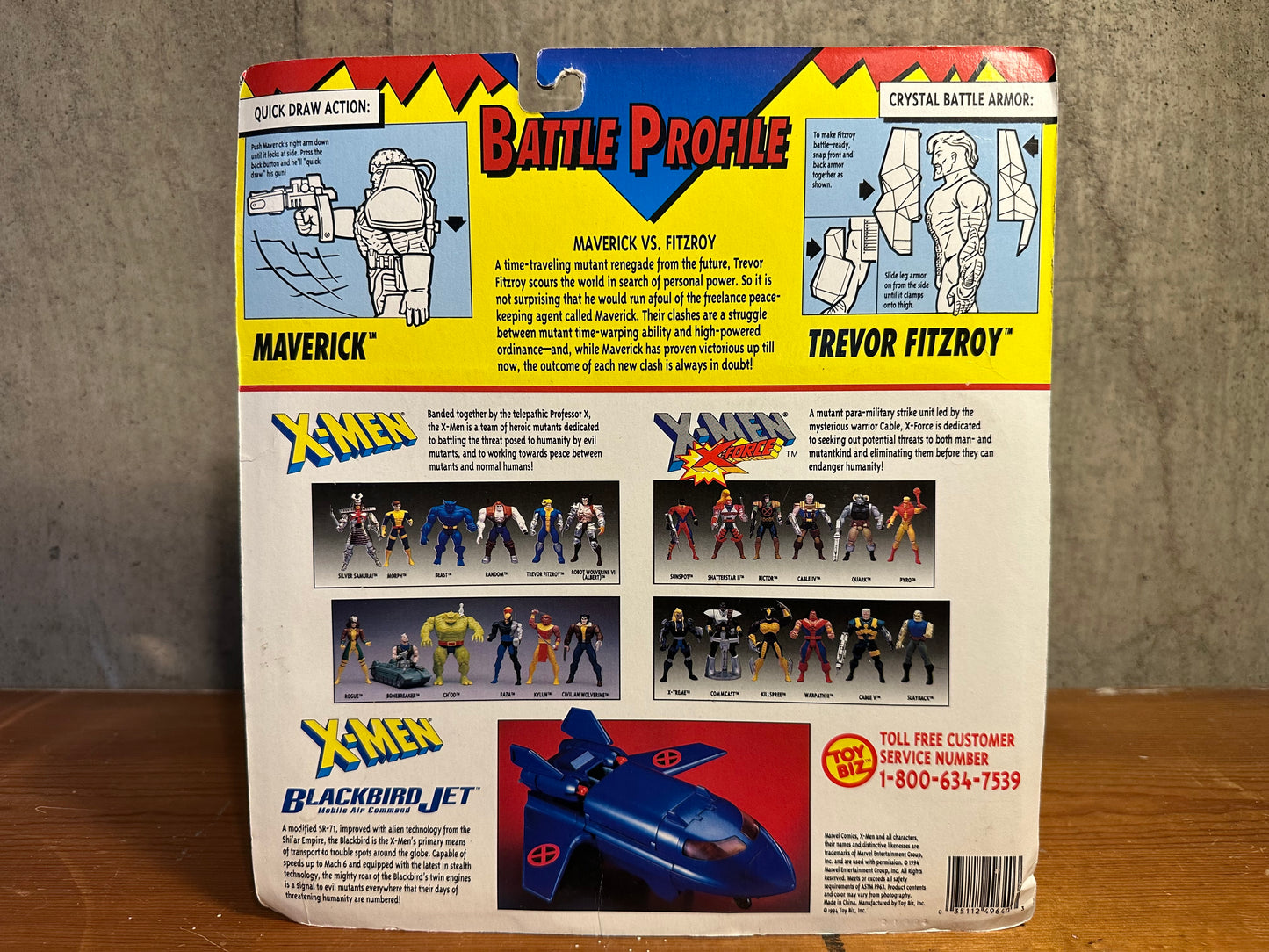 Maverick Trevor Fitzroy Wolverine Marvel Toy Biz Special Edition