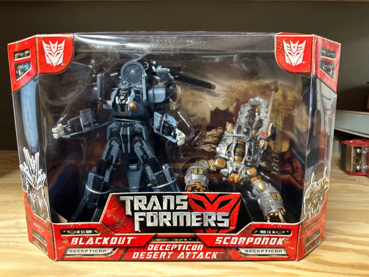 Blackout Scorponok Transformers Movie Decepticon Desert Attack Sealed Set