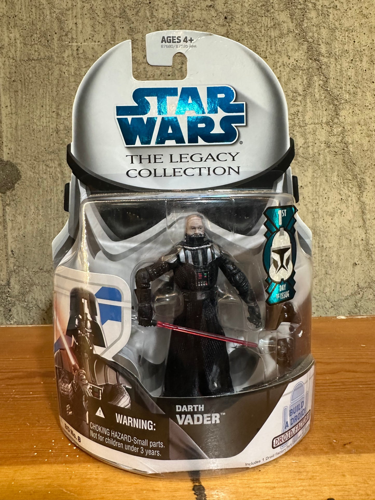 Darth Vader 1st Day Issue Star Wars Legacy Collection 3.75” Action Figure Toy