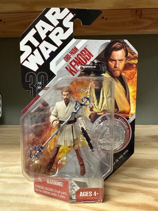 Star Wars 30th Anniversary ROTS Obi-Wan Kenobi Sealed Action Figure Toy