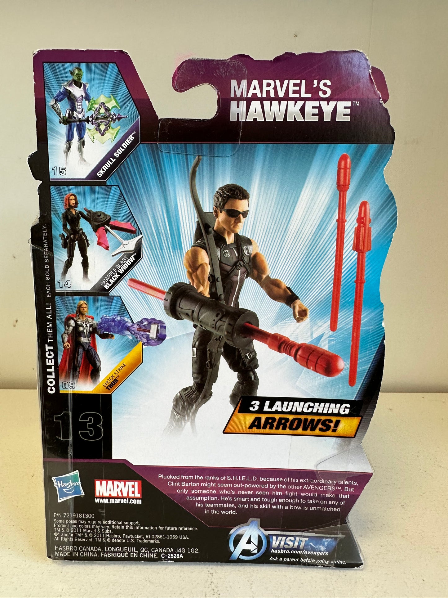 3.75” Marvel Avengers Hawkeye Sealed Action Figure Toy