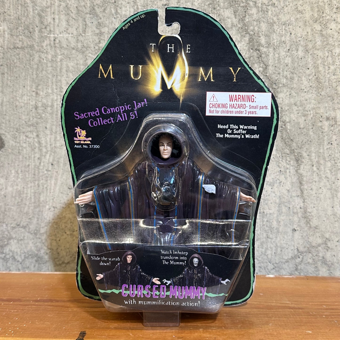 The Mummy Cursed Mummy w/Mummification Action Figure 1998 MOC Toy Island