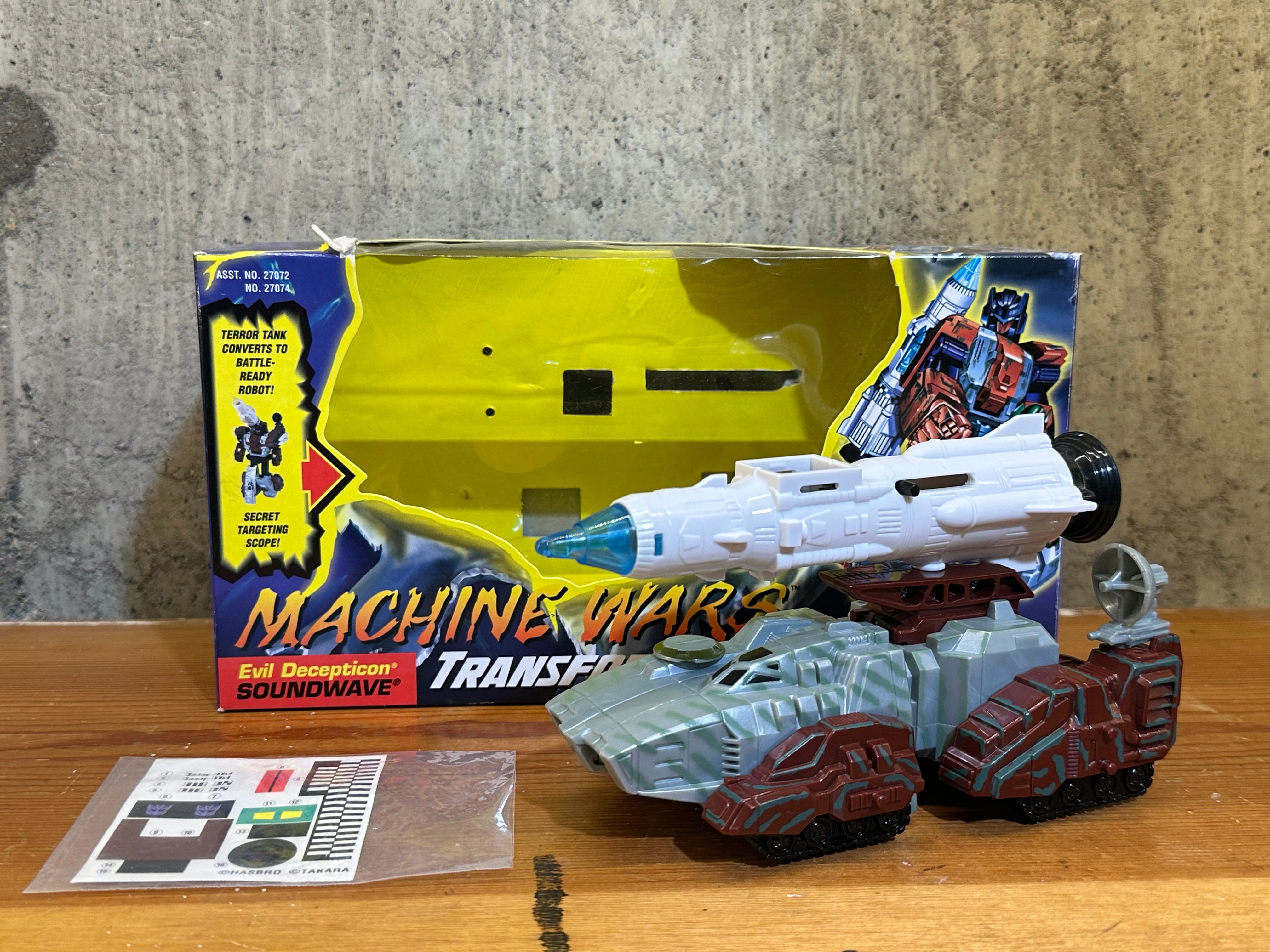 Soundwave Transformers Machine Wars Complete with Box and insert – Mike ...