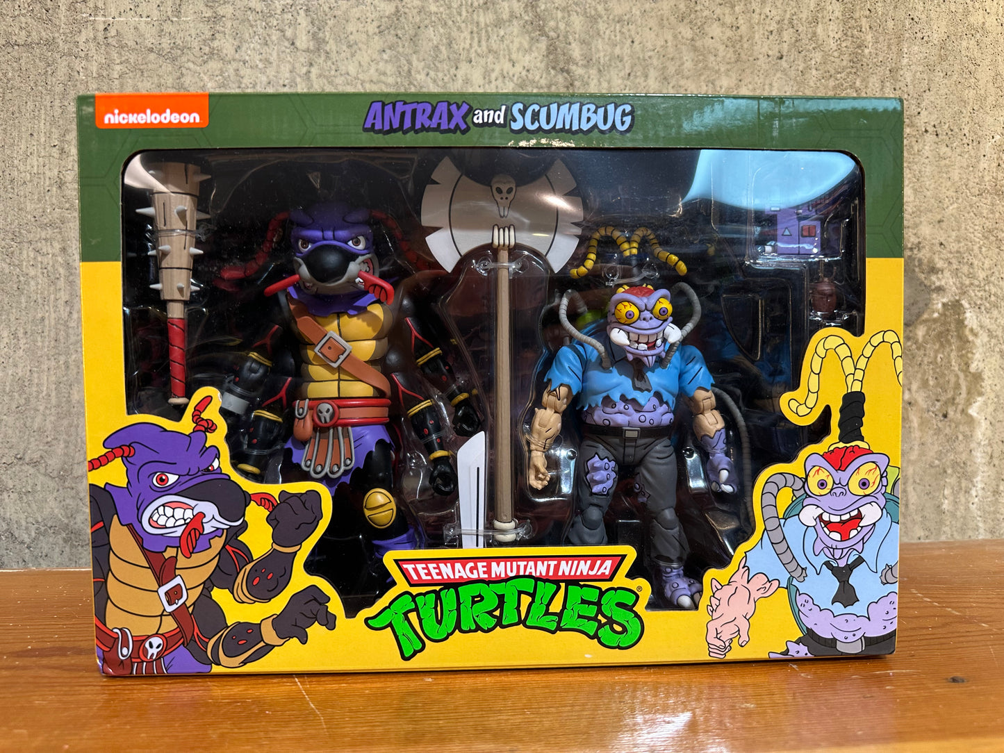 NECA Nickelodeon Teenage Mutant Ninja Turtles Antrax and Scumbug 7" Action TMNT