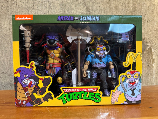 NECA Nickelodeon Teenage Mutant Ninja Turtles Antrax and Scumbug 7" Action TMNT