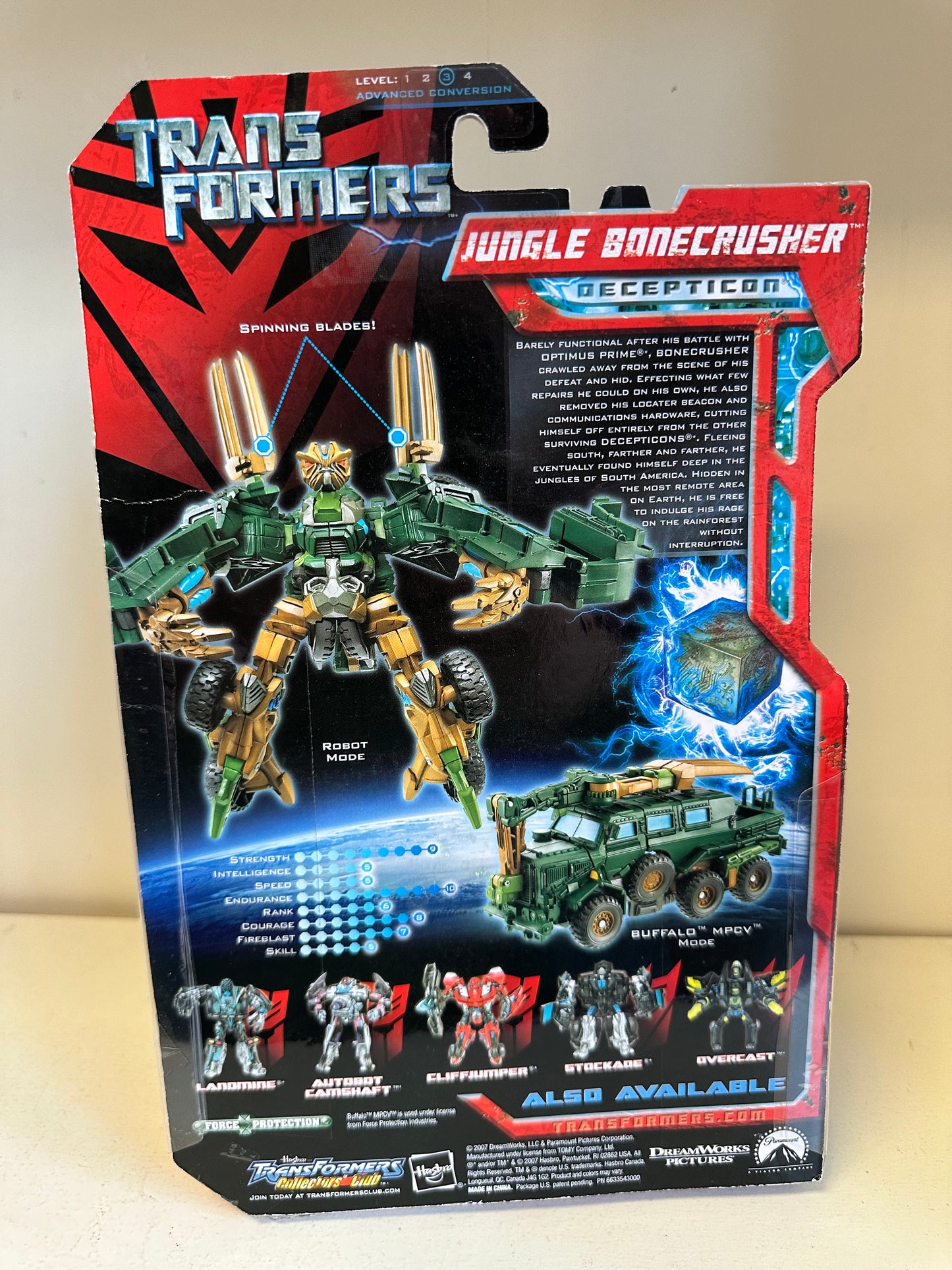 Transformers Movie Jungle Bonecrusher Sealed Action Figure Toy Decepticon