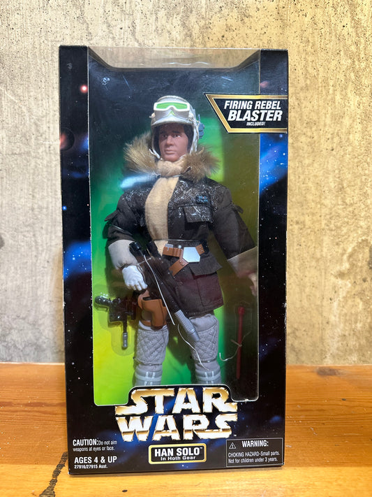 Han Solo Hoth Gear 12” Star Wars POTF2 Doll 1997 Sealed Figure