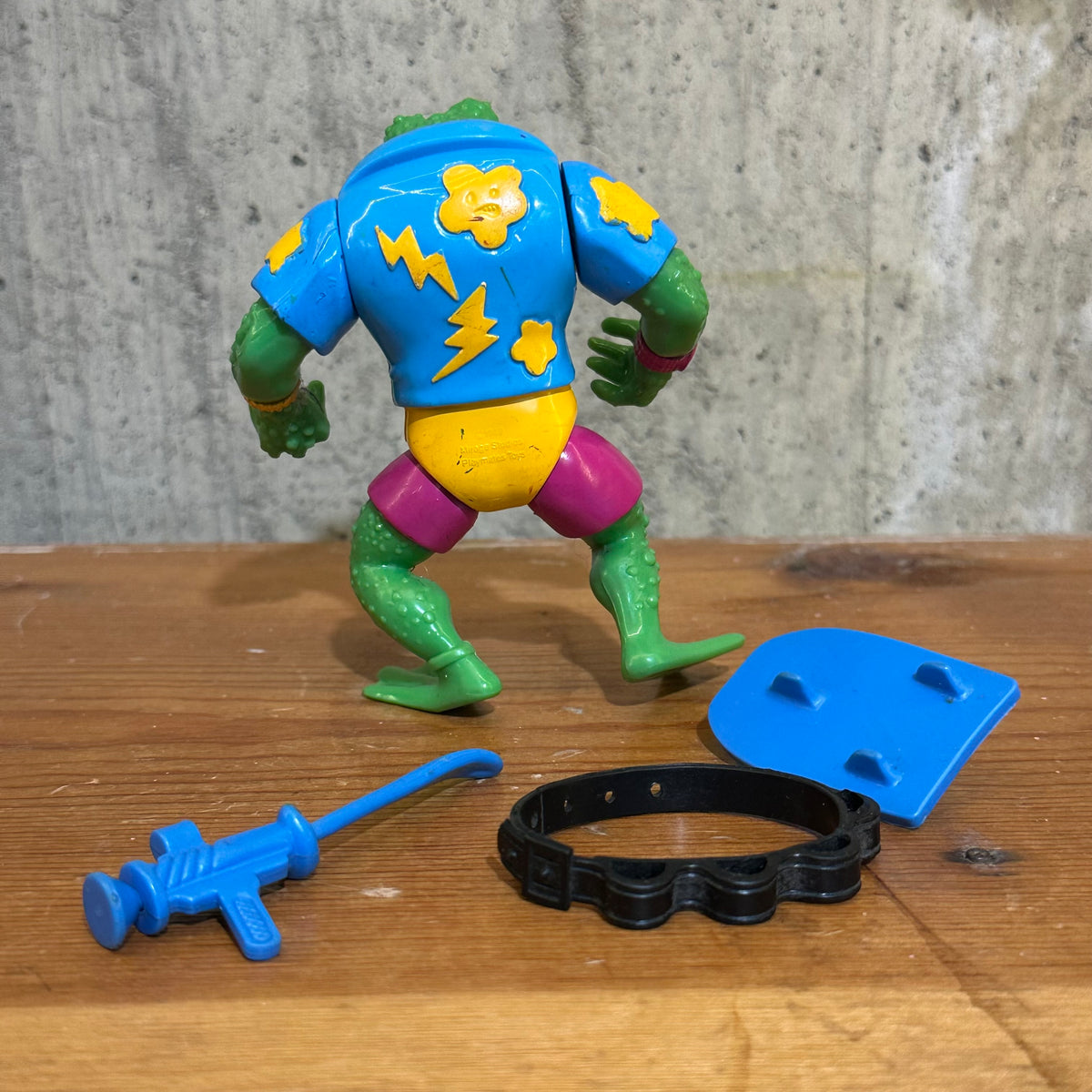 Ghengis Frog incomplete TMNT 1989 Action Figure Toy