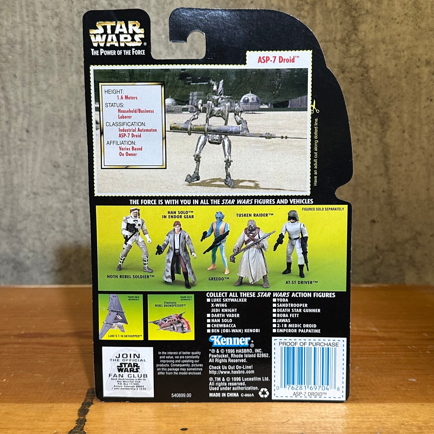 ASP-7 Droid Star Wars POTF2 MOC 3.75” Action Figure Toy
