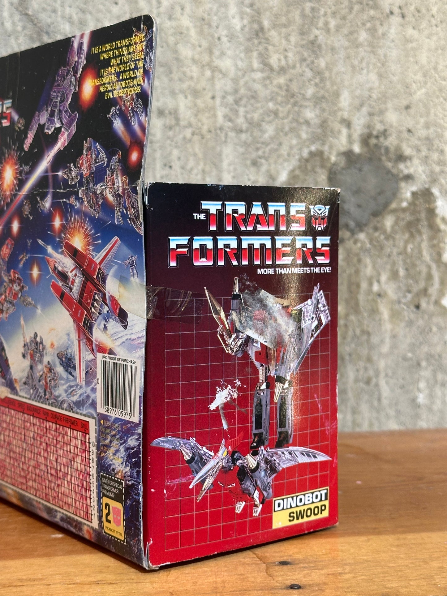 Swoop Mint Complete in Box G1 1985 Transformers Dinobot Autobot