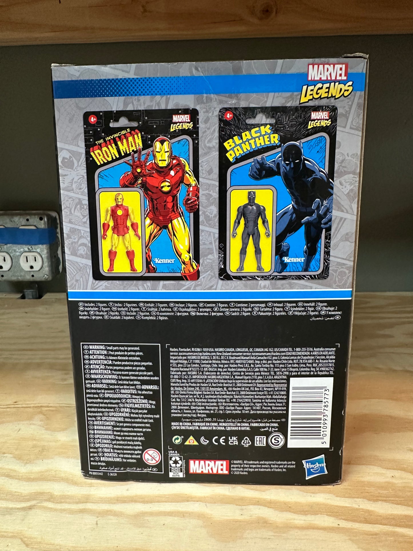 Hasbro Pulse Iron Man Black Panther Kenner 3.75” Sealed Action Figure 2-Pack Toys