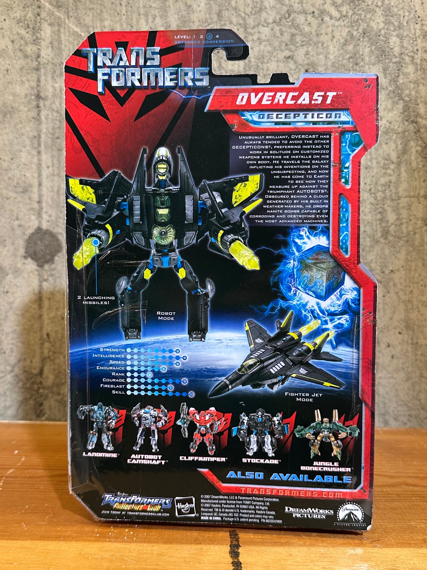 Decepticon Overcast Sealed Transformers Movie Deluxe Class Allspark Power