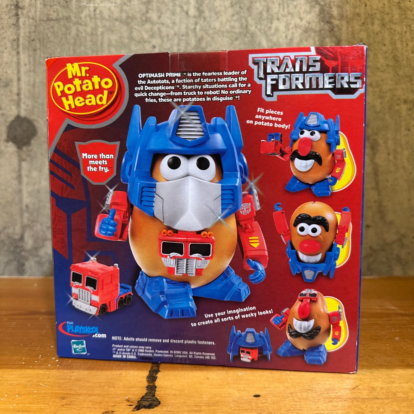 Optimash Prime Mr. Potato Head New in Box Transformers