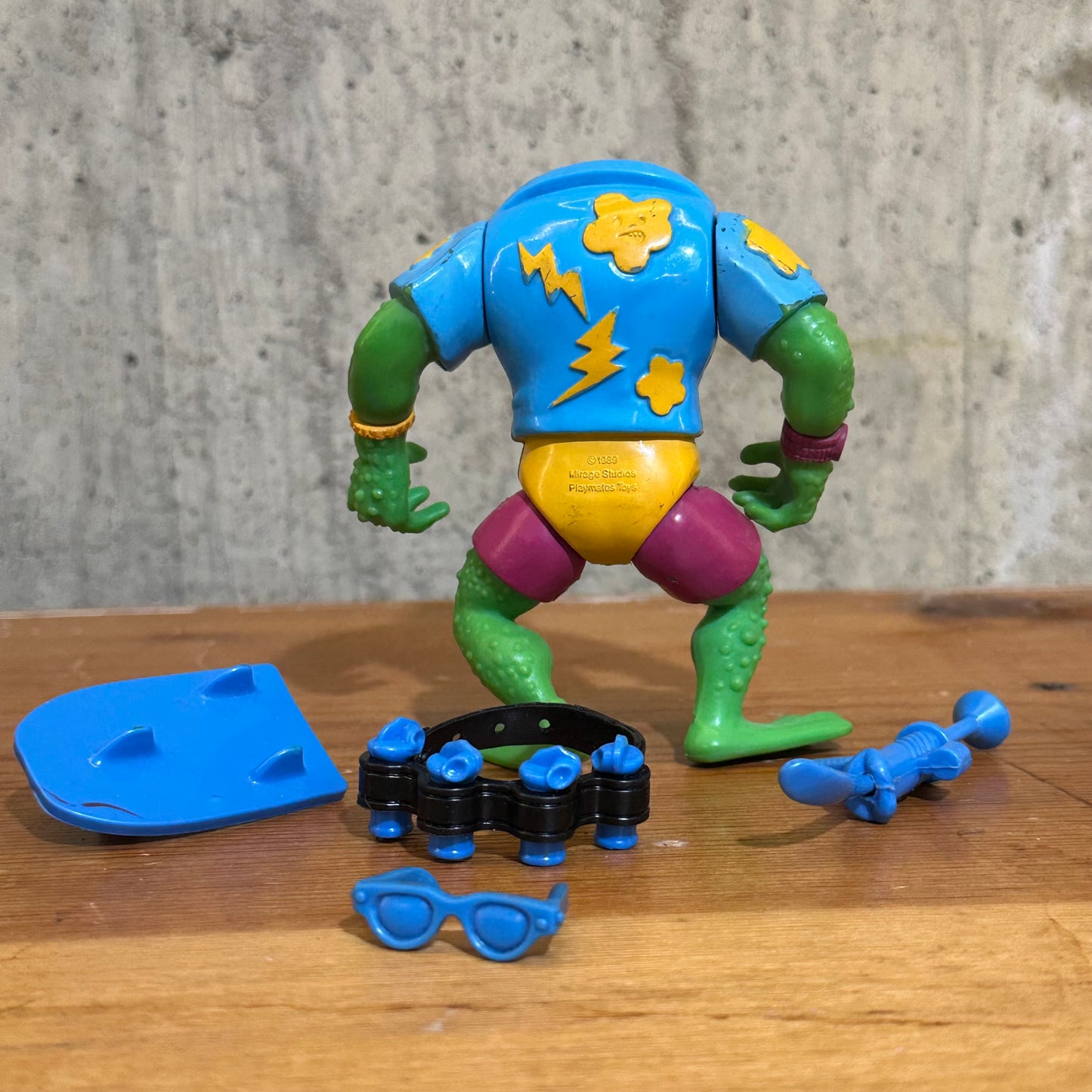 Genghis Frog Complete TMNT Ninja Turtles Action Figure Toy 1989