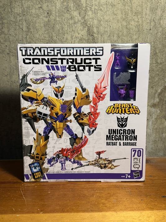 Unicron Megatron Ratbat and Barrage Transformers Construct-O-Bots Sealed Toy