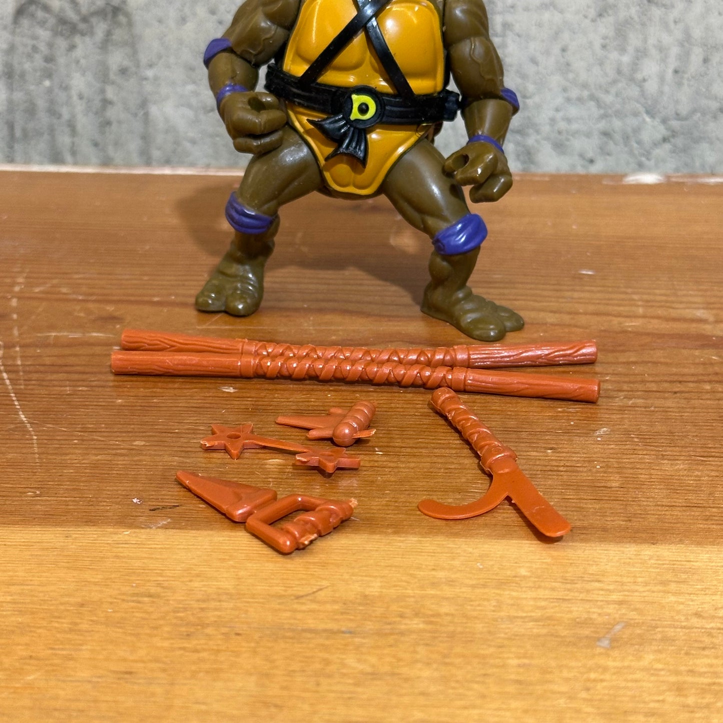 Donatello 1988 Complete Plastic Head TMNT Vintage Ninja Turtles Action Figure Toy