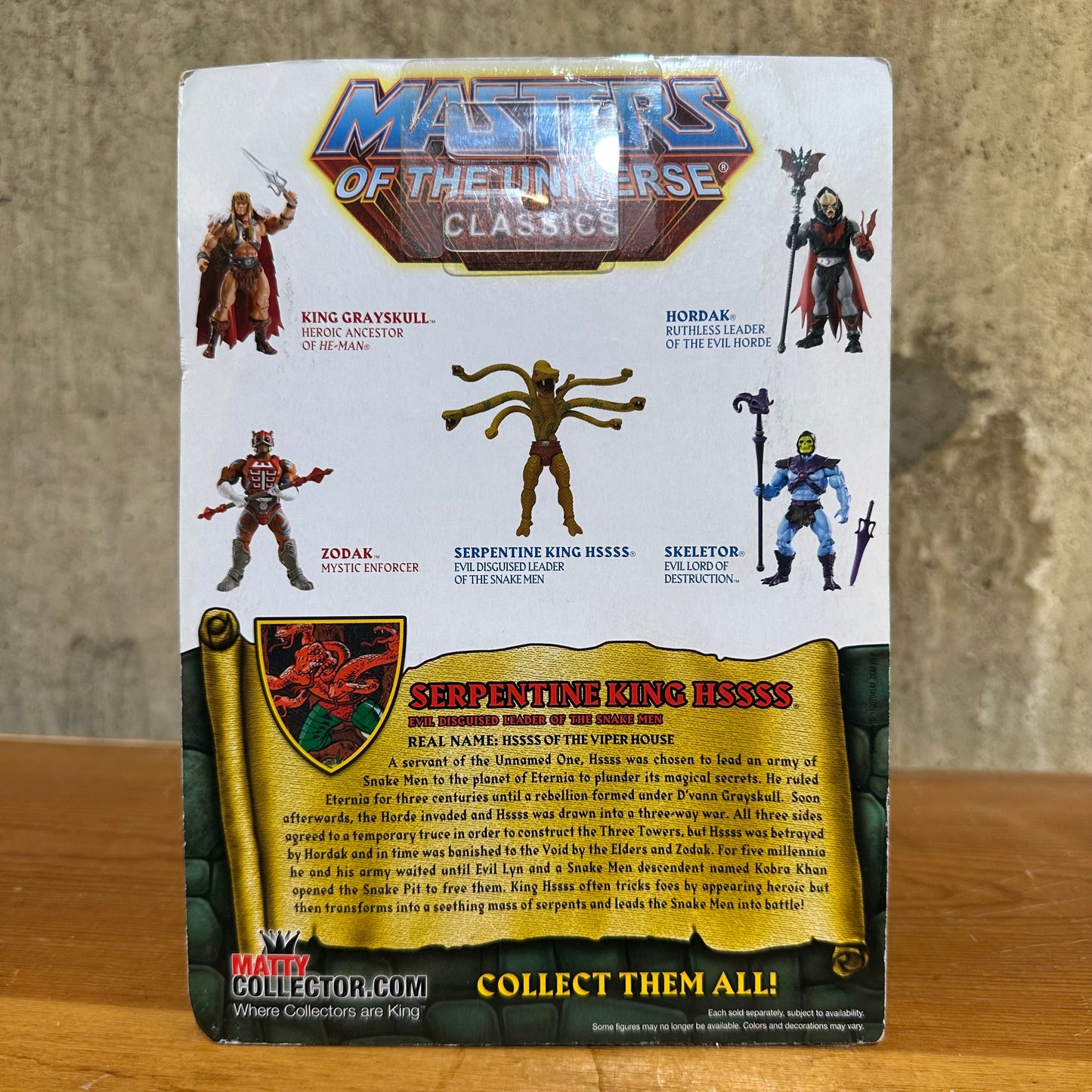 Serpentine King Hssss MOTU Classics He-Man Action Figure Toy