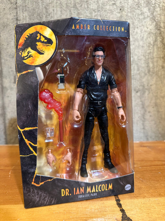 Mattel Jurassic World Amber Collection Dr. Ian Malcolm 6" Action Figure