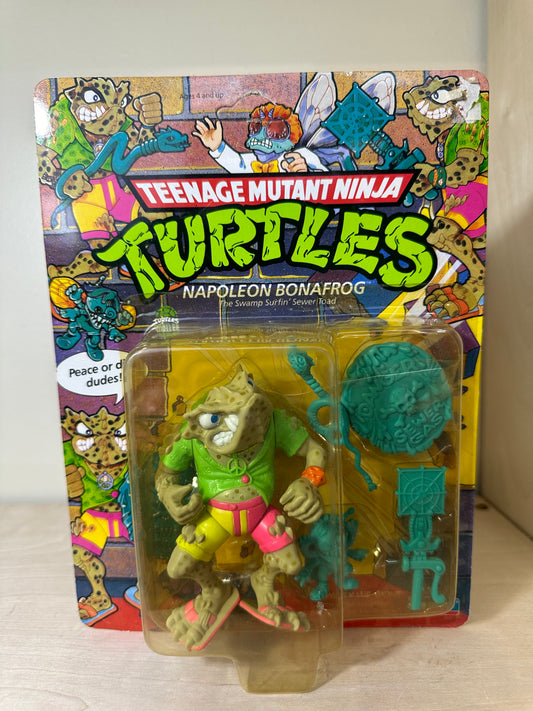 1989 TMNT Napoleon Bonafrog MOC Vintage Ninja Turtles Action Figure Toy