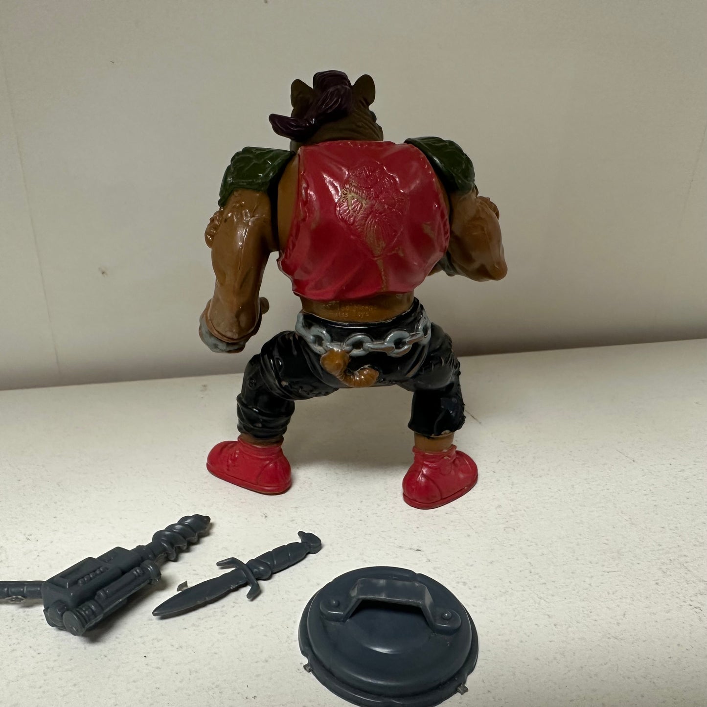 1988 TMNT Soft Head Complete Bebop Action Figure Ninja Turtles