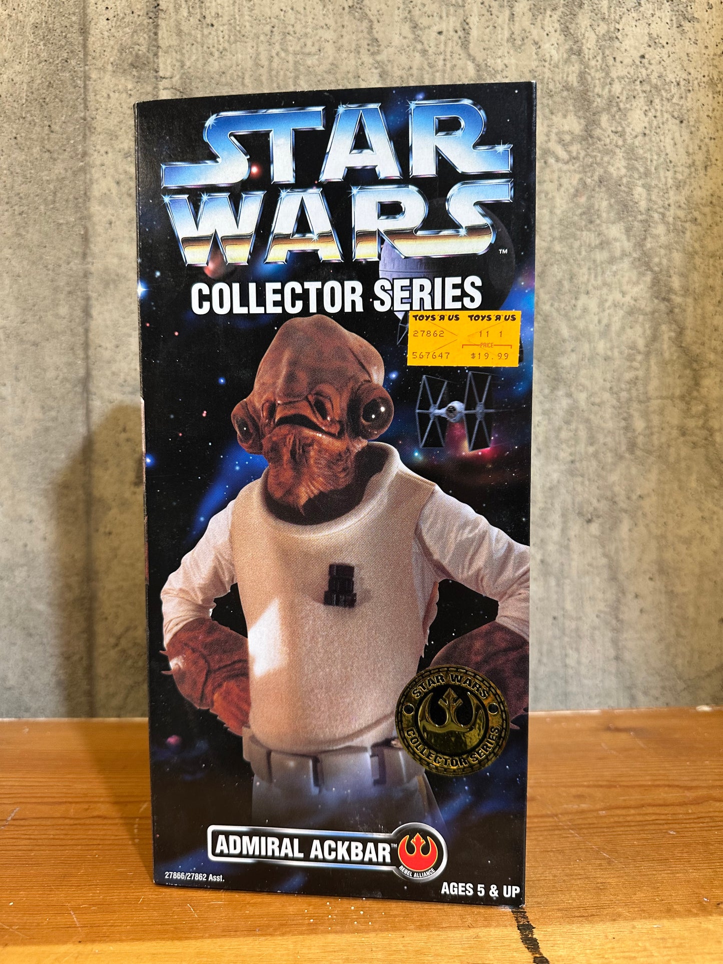 Admiral Ackbar Star Wars 12” 1997 Kenner Doll Sealed Figure