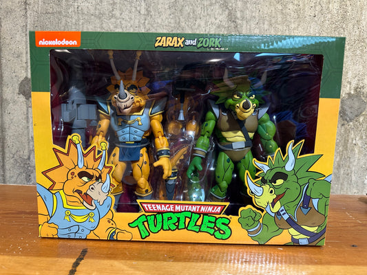 NECA Zarax and Zork Teenage Mutant Ninja Turtle Figures 2 pack TMNT
