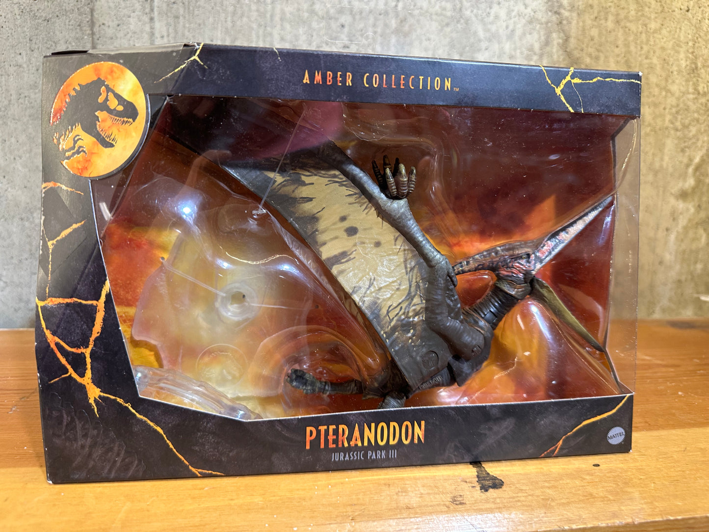 PTERANODON JURASSIC PARK III AMBER COLLECTION Mattel Figure Sealed