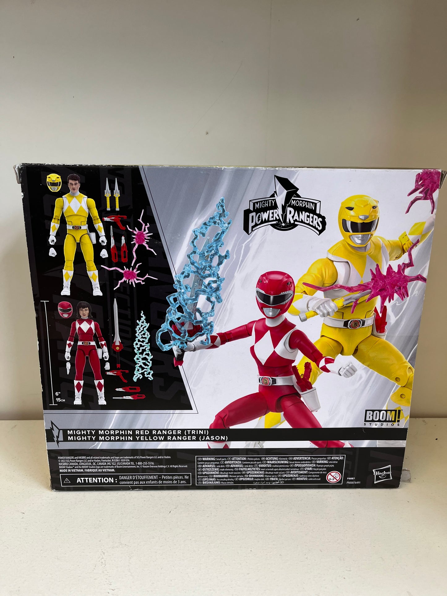 Power Rangers Lightening Collection MMPR Red & Yellow