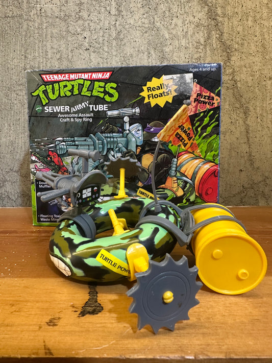 Sewer Army Tube Complete TMNT Vehicle with Box Ninja Turtles Vintage Action Figure Toy