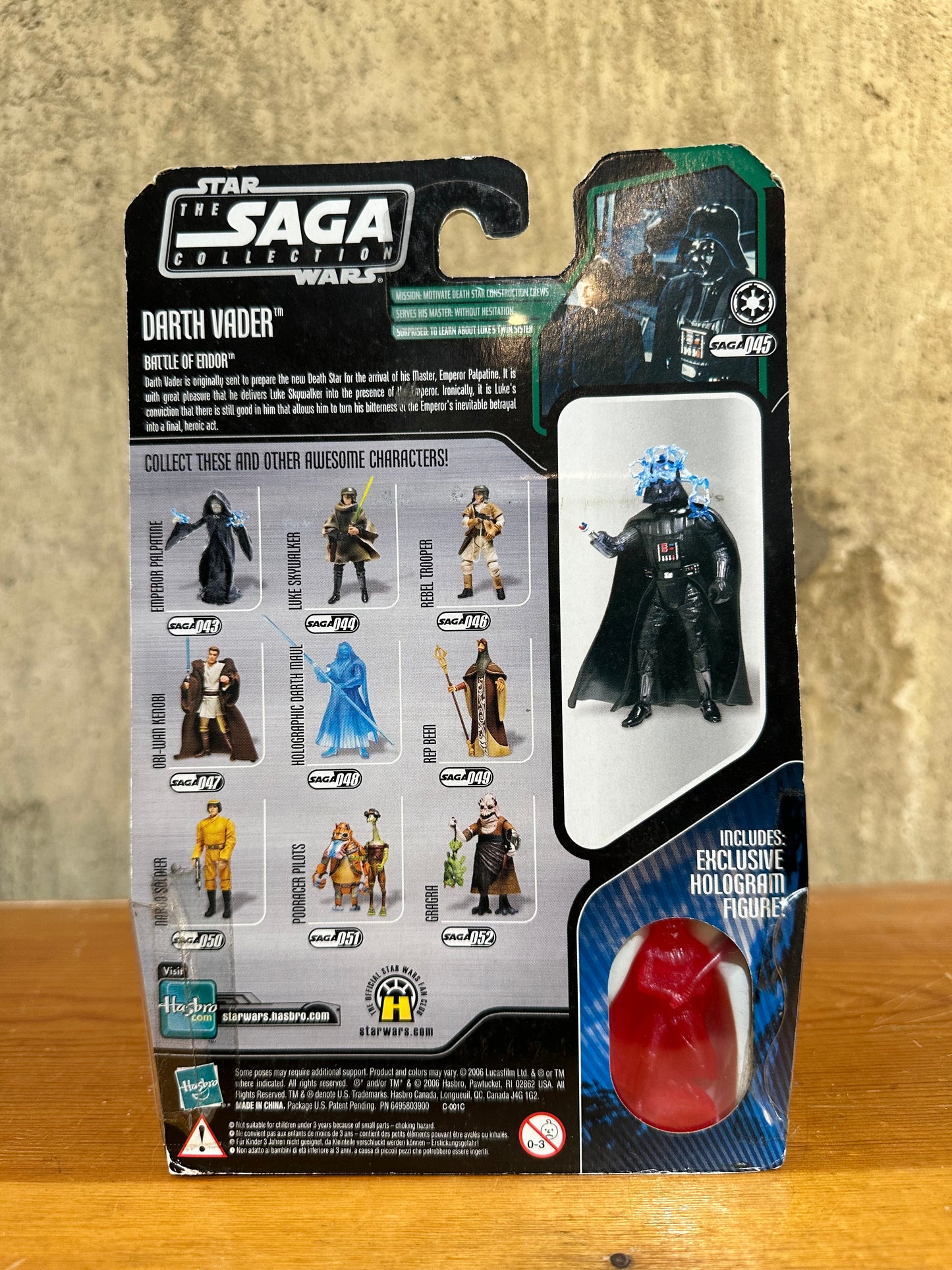 Star Wars saga collection Darth Vader Sealed Action Figure Toy
