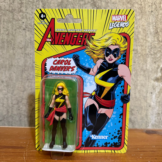 Marvel Legends Series Carol Danvers Avengers 3.75" Retro Action Figure 2021