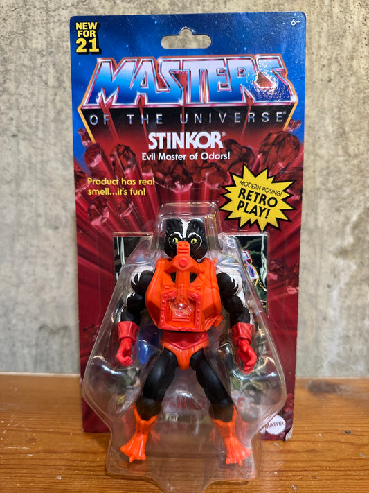 Stinkor 2021 MASTERS OF THE UNIVERSE ORIGINS RETRO PLAY ACTION FIGURE SHIPS FAST MOTU