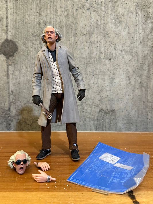 Doc Brown Neca Back to the Future Action Figure Toy