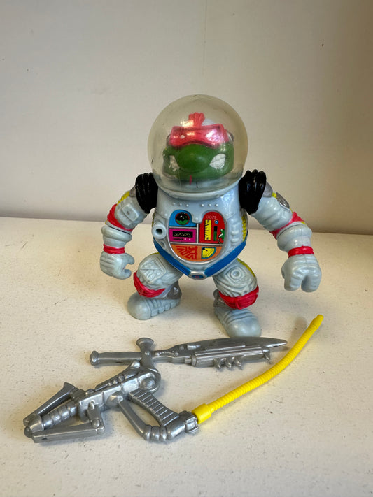 1990 TMNT Space Cadet Raphael Complete Vintage 90’s Ninja Turtles Action Figure