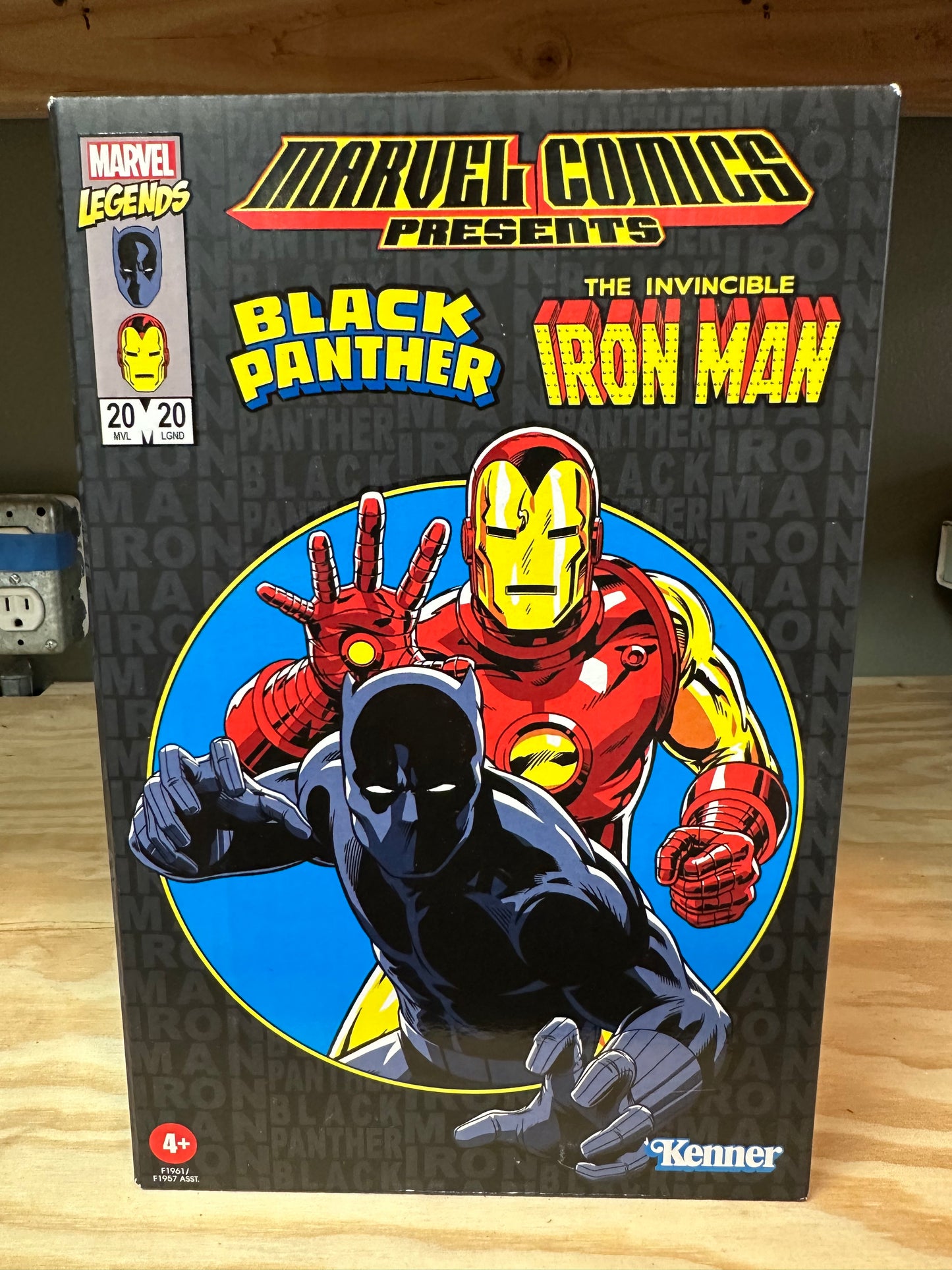 Hasbro Pulse Iron Man Black Panther Kenner 3.75” Sealed Action Figure 2-Pack Toys