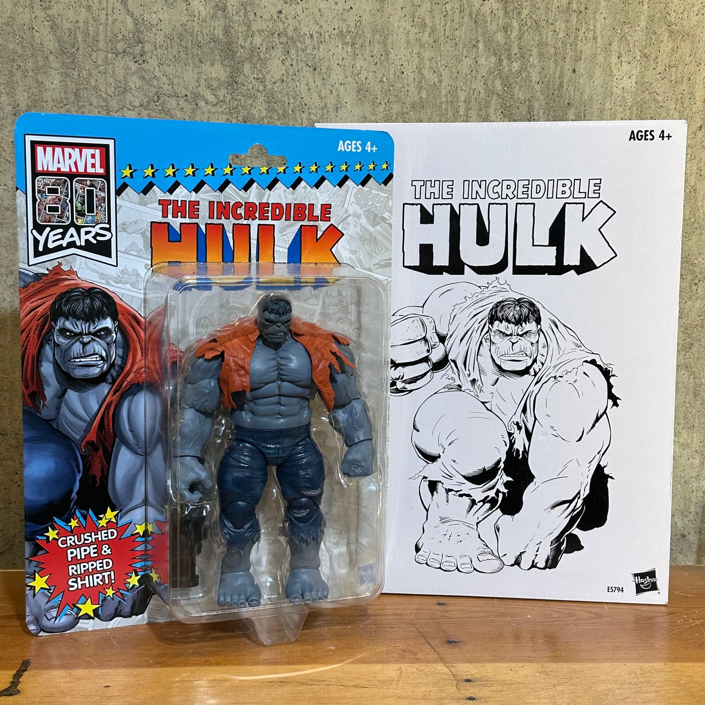 Grey Hulk Marvel Legends Deluxe Retro 80th Anniversary New Plus Shipping Mailer