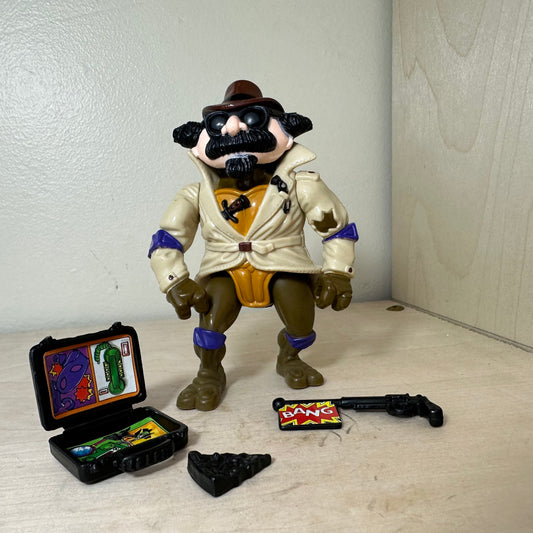 1990 TMNT Undercover Donatello Complete Vintage Ninja Turtles Action Figure Toy