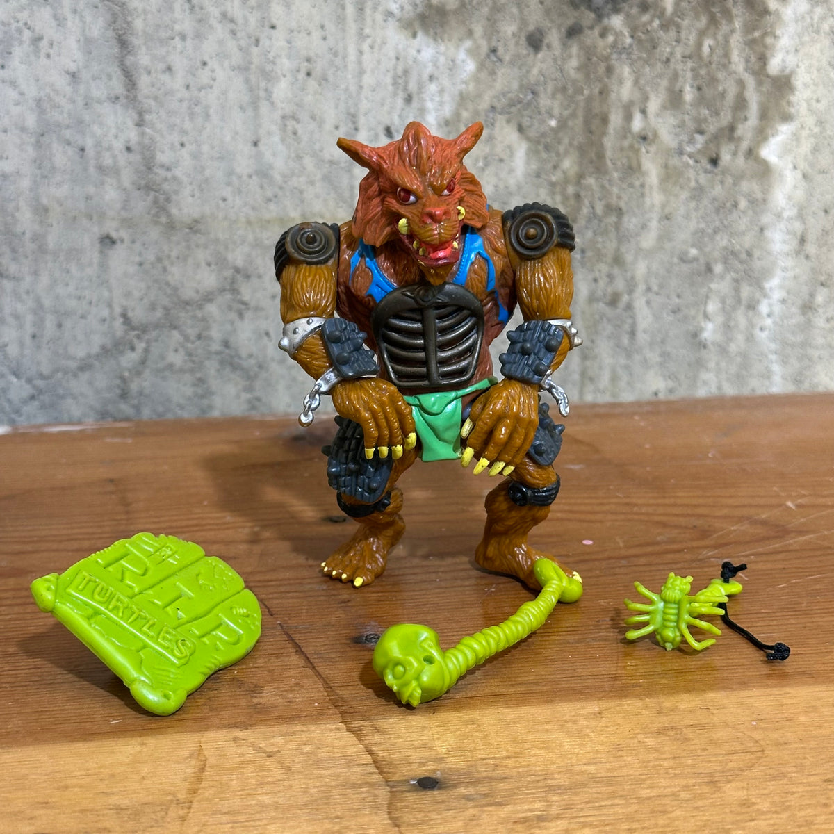 Rahzar incomplete Vintage TMNT Ninja Turtles Movie II Action Figure Toy Red Eyes Variant