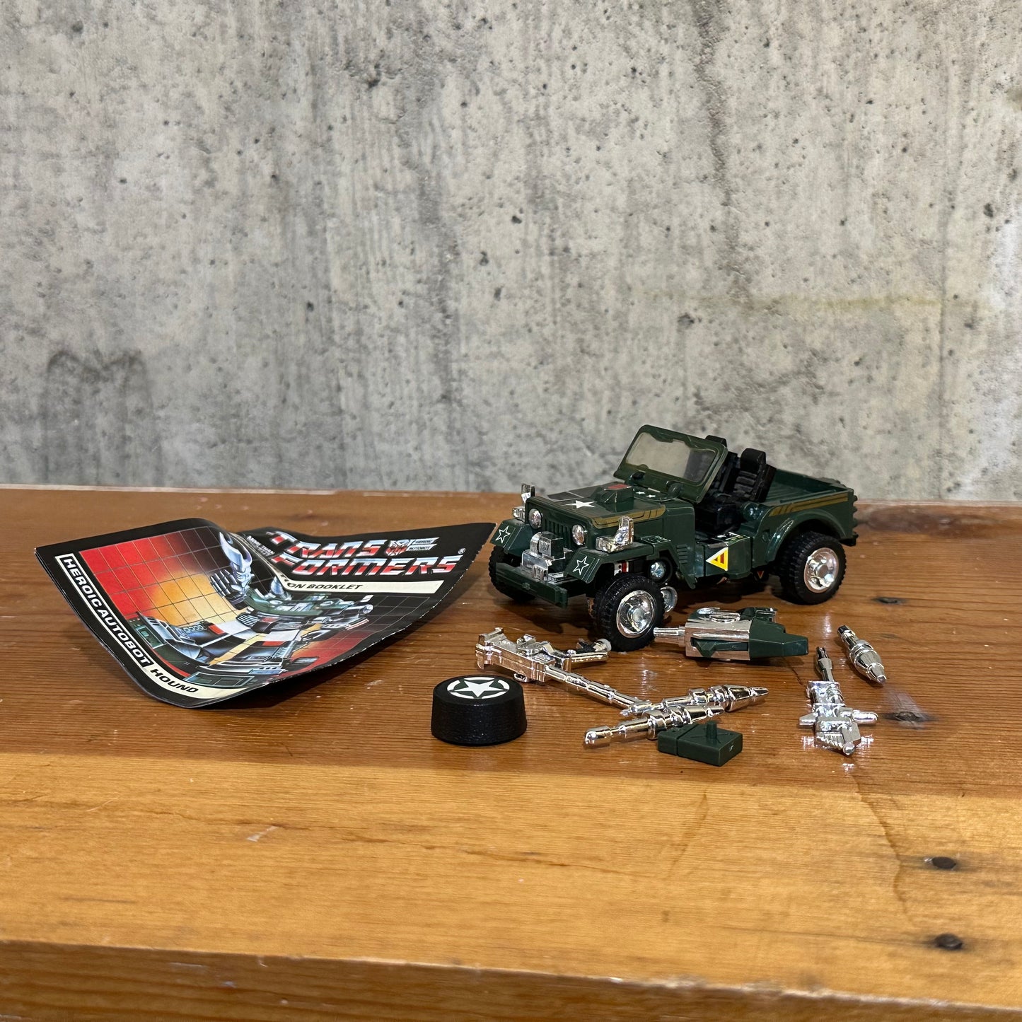 Hound G1 Transformers Autobot 1984 Hasbro Robot Toy Mint Complete