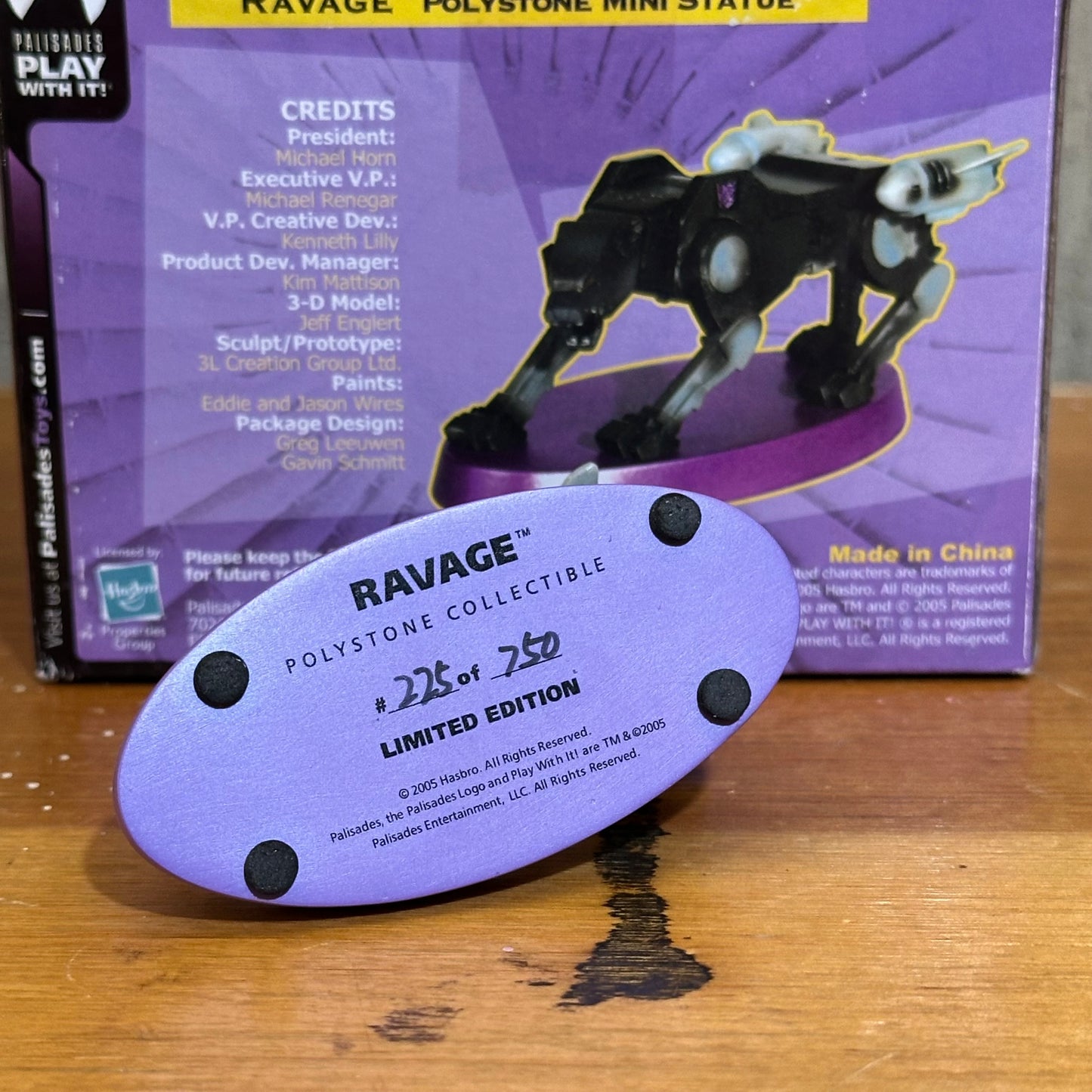 Ravage Palisades Toys Polystone Mini Statue Transformers 225/750 Limited Edition