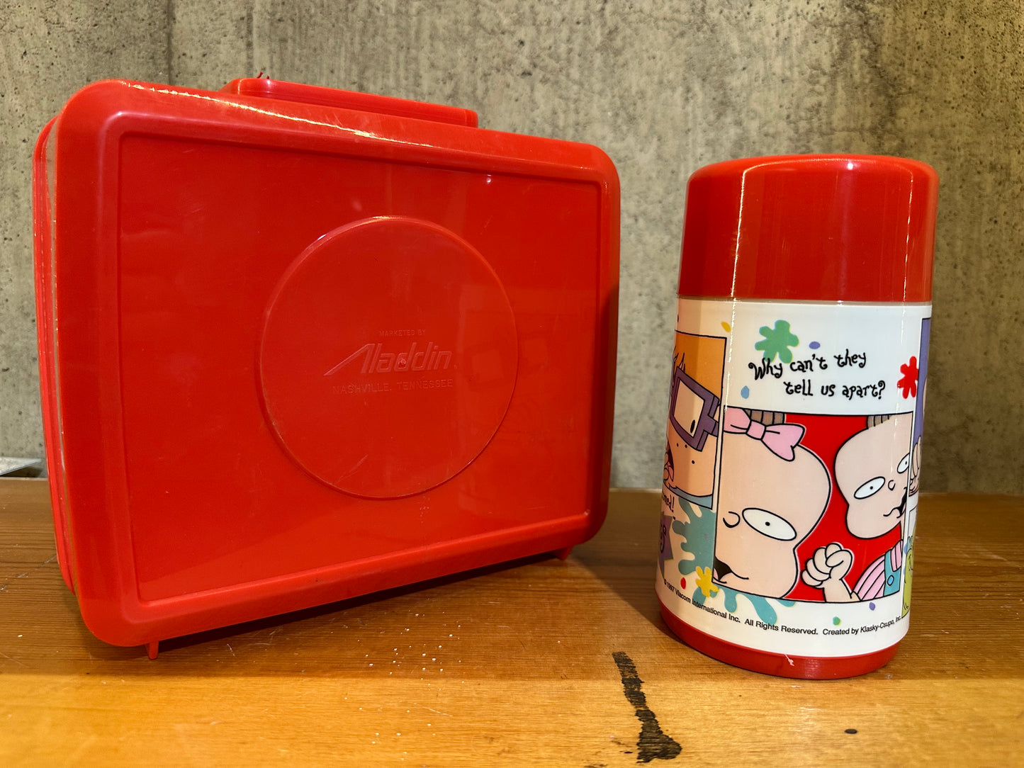 Rugrats Aladdin Plastic Lunch Box Brand New Never Used with Tag Nickelodeon 1997